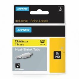 Dymo Rhino 1805444, 24mm x 1,5m, fekete nyomtatás / sárga alapon, eredeti szalag