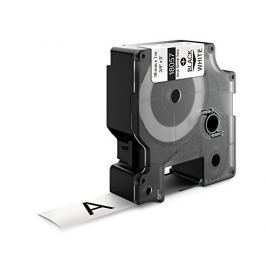 Utángyártott szalag Dymo 18057, S0718330, 19mm x 1,5m fekete nyomtatás / fehér alapon