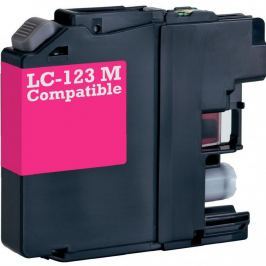 Brother LC-123 bíborvörös (magenta) utángyártott tintapatron