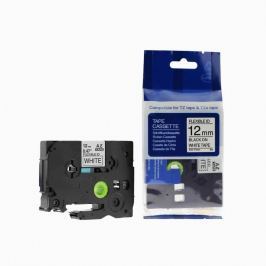 Utángyártott szalag Brother TZ-FX231/TZe-FX231, 12mm x 8m, flexi, fekete nyomtatás / fehér alapon
