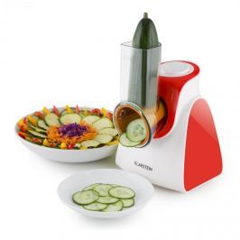 Klarstein Carrot & Rock, 150W, piros, elektromos zöldségszeletelő, 5 kiegészítő