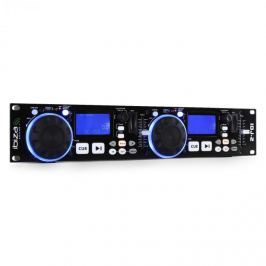 Kettős DJ kontroller Ibiza IDJ2, USB, SD, MP3, scratch