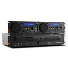 Power Dynamics Power Dynamic PDX115, kettős DJ-CD-Player-Controller SD, USB, CD, MP3, rackre szerelhető