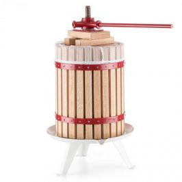 OneConcept Berrymore XXL, gyümölcs sajtó, gyümölcsprés, 18 l, mechanikus, racsnis mechanizmus, acél, fa