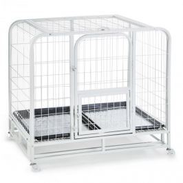 OneConcept Hundeinternat, ketrec kutyának, 104x78x102cm, PVC kád, fém