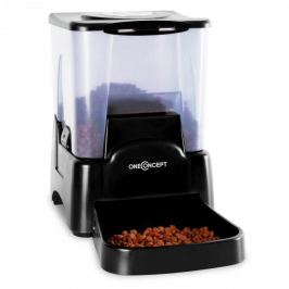 OneConcept Petbutler száraztáp adagoló automata, 10,6 l, fekete