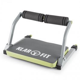 Klarfit Abhatch AB Core Trainer hasizom edzőgép, sokoldalú térningeszköz, szürke/zöld