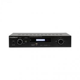 Madison MAD-1400 BT, 2 x 140 W RMS, fekete, HiFi sztereóerősítő, bluetooth, USB, SD, MP3, AUX, FM
