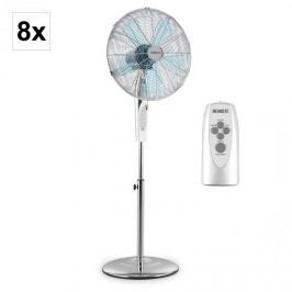 OneConcept Metal Blizzard RC álló ventilátor, 8 darabos készlet, 41 cm, 50 W, távirányító