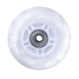 inSPORTline Világító inline korcsolya kerék PU 84*24 mm fehér