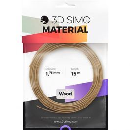 3DSimo Filament WOOD - hnědá 15m