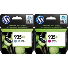 HP C2P24AE + HP C2P25AE č. 935XL azurová + purpurová