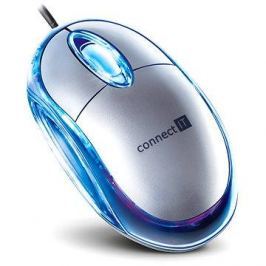 CONNECT IT CI-64 Optical mouse stříbrná